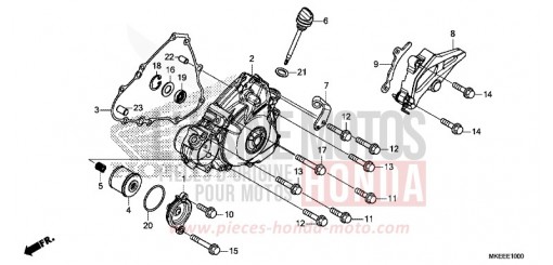 PANNEAU CARTER-MOTEUR G. CRF450RK de 2019
